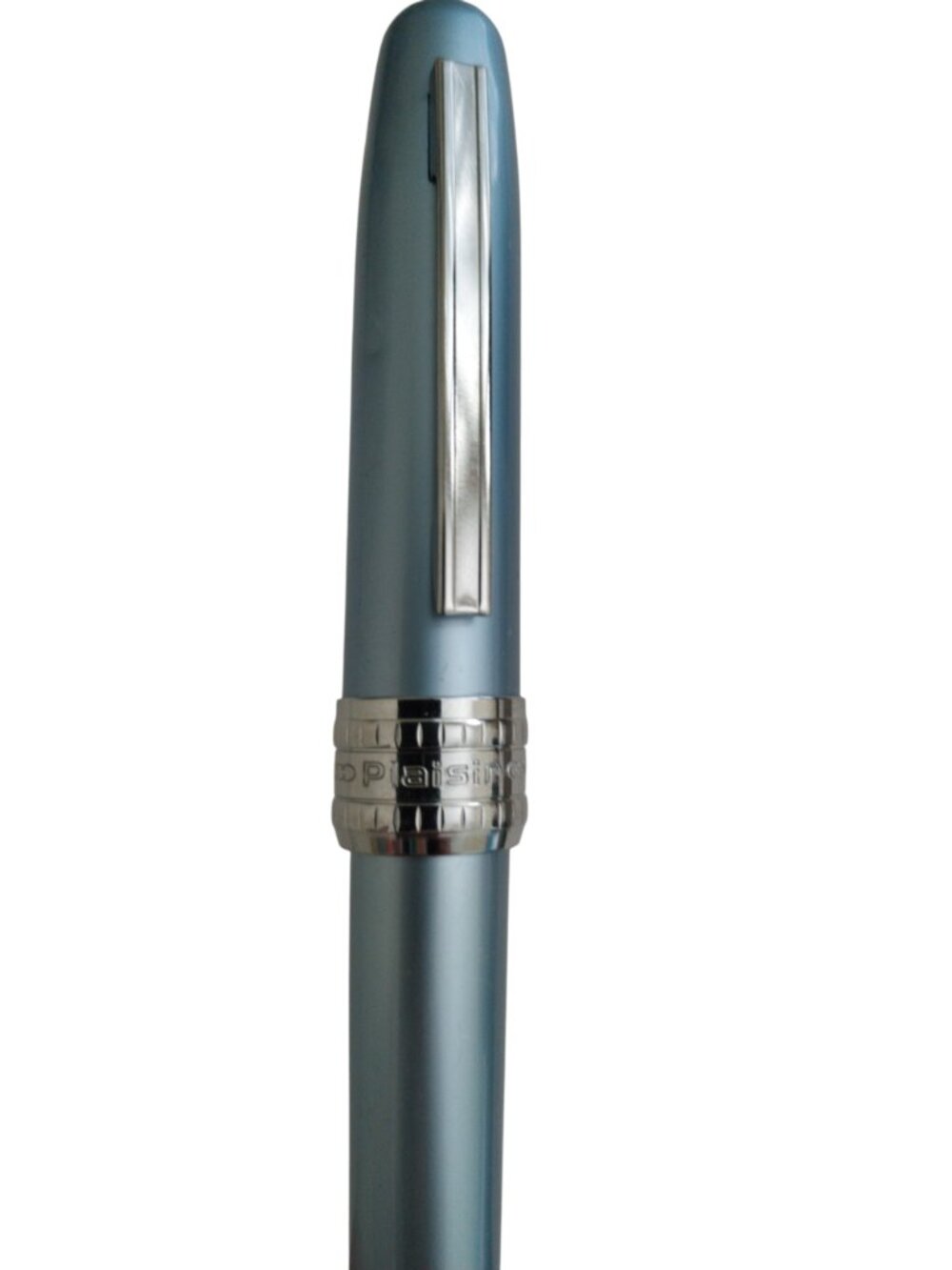 Platinum Plaisir Blue Aluminum Fountain Pen 02 Extra Fine Steel Nib Gently Used - Picture 8 of 14